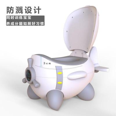 Factory Direct New Children's Plastic Auxiliary Toilet Baby Plane Urinal Urinal Children's Toilet Wholesale