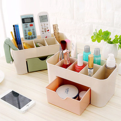 0310 Drawer Cosmetic Storage Box Makeup Brush Finishing Box Desktop Jewelry Skin Care Products Compartment Vanity Box