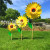 Wooden Pole Plug-in Sunflower Big Windmill Outdoor Decoration Scenic Spot Park Stall Hot Sale Advertising Real Estate Site Layout