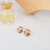 Factory Direct Supply New Color Crystal Zircon Hollow Jeweled Christmas Bowknot Stud Earrings Personality Women's Earrings