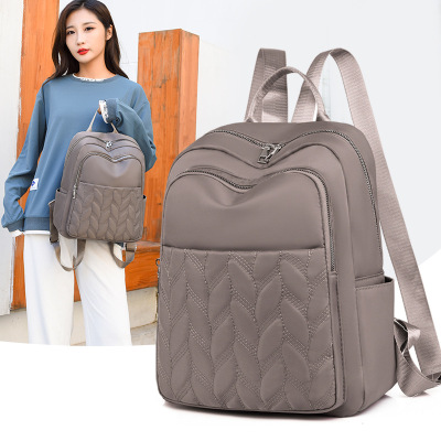 Foreign Trade Wholesale Oxford Cloth Backpack for Women 2021 New Cross-Border Backpack Multi-Layer Travel Bag One Piece Dropshipping