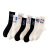 Men's Literary Style Text Funny Mid-Calf Student Socks Boys Ins Fashion Street Creativity College Style Skate Stockings