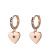 Meiyu Amazon New Ornament Factory Wholesale Trend Ear Clip Copper-Plated Gold Micro Inlaid Colorful Crystals Heart Earrings Earrings