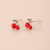 Cross-Border 2021 Meiyu Personalized Creative Ins Style Fruit Small Cherry Stud Earrings Small Fresh Female Earrings Manufacturer