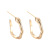 Meiyu Ornament New European and American Fashion Creative Curved Snake Stud Earrings Daily Wear Simple Ornament