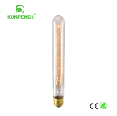 T30-225mm Straight Filament Edison Vintage Tungsten Bulb Non-Fragile Middle Size Flute Style Bulb Foreigh Trade Light Bulb