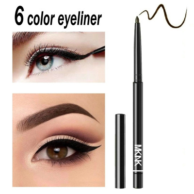 Rotation Color Eyeliner + Silkworm Eye Shadow Eyebrow Pencil + DNM Cross-Border Foreign Trade New Product Best-Selling