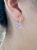 2021 European and American Style Diamond Love Heart Earrings Trendsetter Temperament Retro Fashion Metal Earring Pendant for Ladies Earrings in Stock