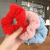 New Autumn and Winter Plush Large Intestine Ring Korean Style Solid Color Warm Teddy Plush Pork Intestine Hair Band Internet Celebrity Ins Intestine Ring