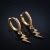 Meiyu Cross-Border Copper Fine Zircon-Embedded Earrings Lightning Creative Design Female Earrings European and American High Profile Fashion Trendy Earrings