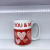 Lv427 Valentine's Day Ceramic Cup Wedding Supplies Cup Water Mug Red Love Valentine's Day Ceramic Cup2023