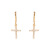 2021 New European and American Style Baroque Style Earrings Creative Design Sense Cross Stud Earrings Internet Celebrity Personalized Hip Hop Earrings