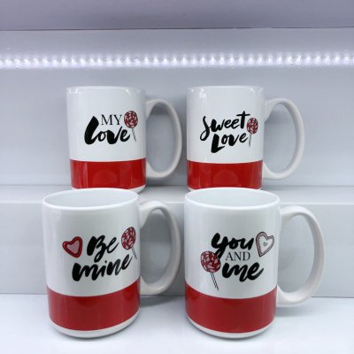 Lv426 Valentine's Day Wedding Gift Cup Water Cup Mug Ceramic Cup Daily Necessities Cup2023