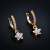 Meiyu Japanese and Korean Fashion Minimalist Star Earrings Fresh Personality Earrings Fine Zircon-Embedded Earrings Female Factory Wholesale