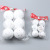 Christmas Foreign Trade Colorful White Foam Ball Christmas Tree Decoration Supplies Christmas Snowball Pendant Factory Direct Sales