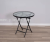 70cm Folding Glass Table and Chair Tempered Folding Glass Small round Table Simple Outdoor Coffee Creamer Tea Table