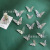 Hollow Butterfly Decoration Double-Sided Laser Engraving Korean Creative Three-Dimensional Laser Large, Medium and Small 1 Pack 12 Pieces