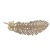 Hollow Leaves Scissors Alloy Feather Barrettes Personality Retro Internet Hot Hairpin Diamond-Embedded Duckbill Clip TikTok Same Style