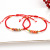 Dragon Boat Festival Red Rope Colorful Pineapple Buckle Plum Buckle Bracelet Men's and Women's Hand-Woven Figure-Eight Knot Bracelet Wholesale