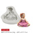 Cross-Border E-Commerce Hot Selling Ballet Girl Silicone Mold Chocolate Cake Decorations Mold Cake Baking Mold