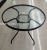 60cm Folding Glass Table and Chair Tempered Assembly Glass Small Square Table Simple Outdoor Coffee Creamer Tea Table