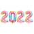 16-Inch 32-Inch 40-Inch Large Digital New Year Decorative Aluminum Foil Balloon Set 2022 Digital Aluminum Balloon