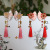 Headdress for Han Chinese Clothing Antique Hair Accessories Tassel Flowers Long Bell Girls a Pair of Hairclips Accessories Source Factory Barrettes