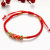 Dragon Boat Festival Red Rope Colorful Pineapple Buckle Plum Buckle Bracelet Men's and Women's Hand-Woven Figure-Eight Knot Bracelet Wholesale