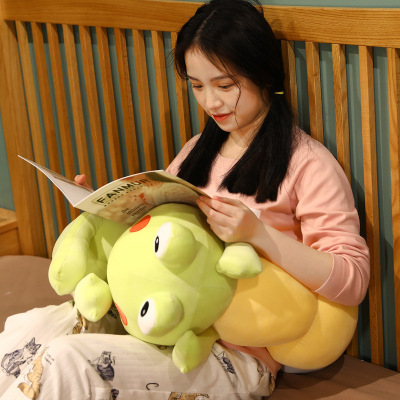 Creative Cute Caterpillar Plush Toy Long Pillow Fun Doll Sleeping Pillow for Girl Factory Wholesale