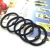 Korean Style Black Rubber Band Hair Band Bold Hairtie Simple Hair Ring Hair Accessories Headdress Wholesale One Yuan Store Supply