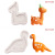 Dinosaur Silicone Mold Fondant Chocolate Mold Cake Decorations Mold DIY Creative Cartoon Baking Utensils