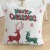 Christmas Style Pillow Cover Polyester Cotton Jacquard Double-Sided Christmas Pattern Pillow Cover Elk Sofa Cushion Cover