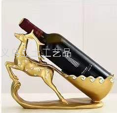 Gao Bo Decorated Home Living Room Daily Decoration Hallway Golden Deer Have You Wine Rack Resin Decorations