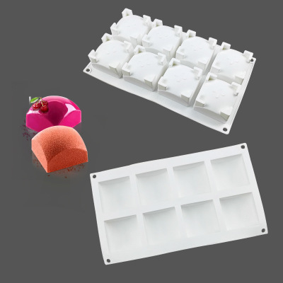 Square Mousse Cake Silicone Mold DIY French Dessert Chocolate Homemade Handmade Soap Baking Tool