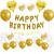 Gold Black Rose Golden Birthday Set Aluminum Film Latex 12-Inch 18-Inch Balloon Combo Party Supplies Scene Layout