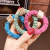 Korean Hair Accessories Simple Color Small Intestine Hair Ring Girls Headdress Hair Band Does Not Hurt Hair Hair Band for Bun Haircut Headband