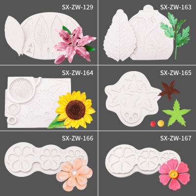 Flowers Daisies Fondant Silicone Mold Chocolate Cake Mold Aromatherapy DIY Decoration Baking Tool