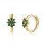 2021 European and American Retro Style Flower Earrings Colorful Crystal Women's Fashion Earrings Earring Ear Clip in Stock Wholesale