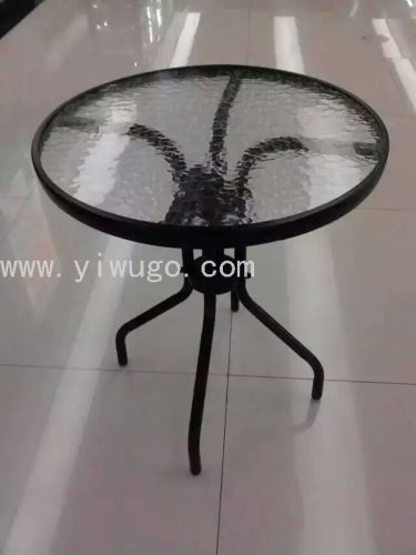 70cm folding glass table and chair tempered assembled glass small square table simple outdoor coffee milk tea table