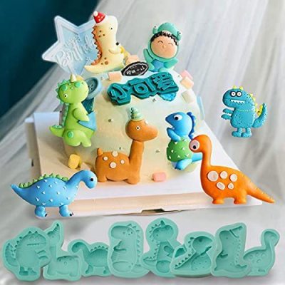 Dinosaur Silicone Mold Fondant Chocolate Mold Cake Decorations Mold DIY Creative Cartoon Baking Utensils