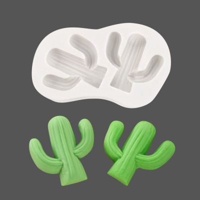 Cactus Fondant Liquid Silicone Mold DIY Baking Cake Topper Tools Chocolate Mold Factory Direct Sales