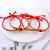 Hand-Woven Red Rope Colorful Rope Bracelet Xiangyun Knot Spinning Top Knot Men and Women Couple Lovesick Buckle Red Rope Bracelet Wholesale