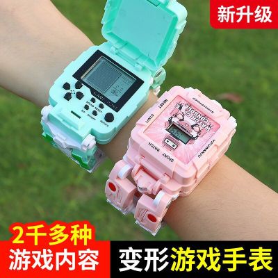 Factory Direct Sales Deformable Game Watch Transforming Robot Watch Kindergarten Boys and Girls Toys Watch
