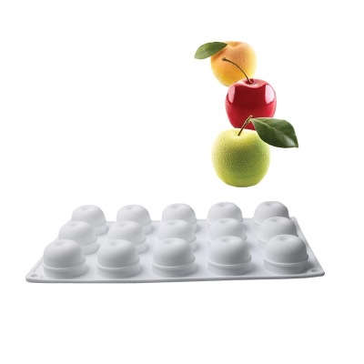 15 Even Little Apple Mousse Cake Silicone Mold DIY Dessert Chocolate Jelly Chinese White Jelly Mold