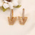 Japanese and Korean Ins Style Personalized Fashion Earrings South Korea Dongdaemun Creative Design Sense V-Shaped Ear Studs Hot Selling Temperament Earrings