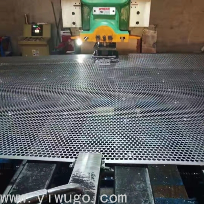Metal Punching Plate Supply Manufacturers Iron Galvanized round Hole Punching Hole Meshes Aluminum Alloy Perforated Pl