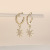 Cross-Border Fashion XINGX Earrings European and American Trendy Earrings Women's Diamond Personalized Earrings Gold Small XINGX Earrings Eardrops