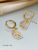 2021 New Creative Metal Moon Earrings European and American Style Elegant Stars Earrings Fashion Women's Ear Studs Earrings