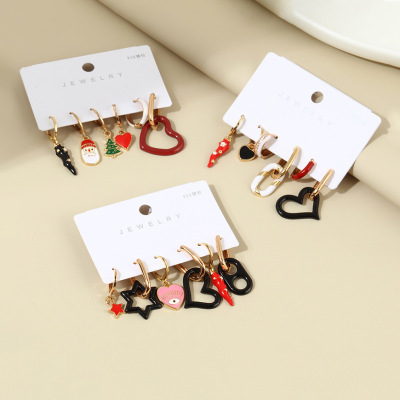 Creative Fashion Simple Earrings Women's Korean-Style Graceful Geometric Drop Earrings Instafamous Metal Quality Earrings Earrings