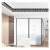 Acrylic Corner Line Stickers Door Frame Decorative Stickers Window Stickers